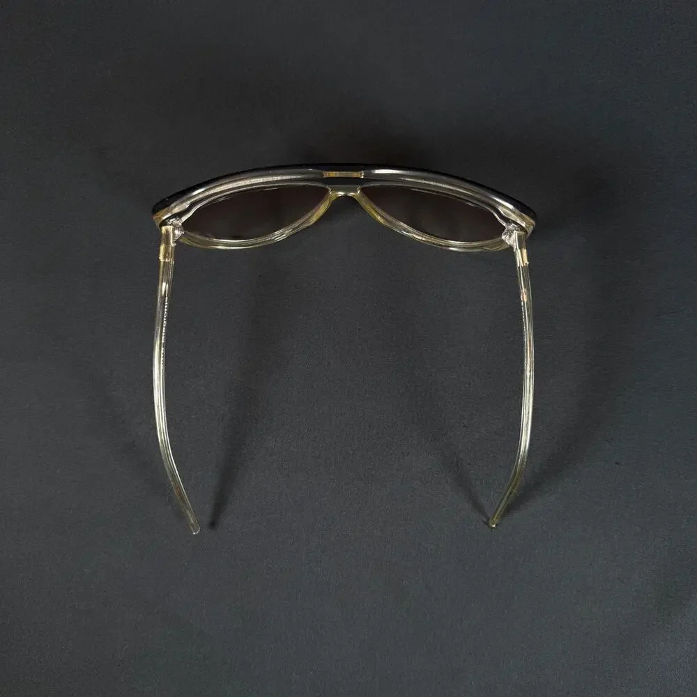 Laura Biagiotti Oversized Sunglasses Brown Gradient Lens OXSOL Italy T-107
